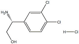 (R)-2-Amino-2-(3,4-dichlorophenyl)ethanol hydrochloride structure