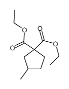 diethyl 3-methylcyclopentane-1,1-dicarboxylate Structure