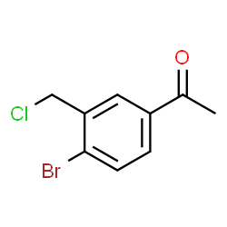 1-[4-Bromo-3-(chloromethyl)phenyl]ethanone Structure