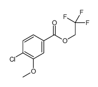 2,2,2-trifluoroethyl 4-chloro-3-methoxybenzoate结构式