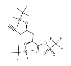 (3S,5R)-3,5-bis((tert-butyldimethylsilyl)oxy)oct-1-en-7-yn-2-yl trifluoromethanesulfonate Structure