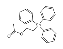 acetic acid-(2-triphenylstannyl-ethyl ester) Structure