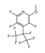 2,3,5-trifluoro-6-methoxy-4-[1,2,2,2-tetrafluoro-1-(trifluoromethyl)ethyl]pyridine结构式