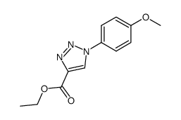 ethyl 1-(4-methoxyphenyl)-1H-1,2,3-triazole-4-carboxylate结构式