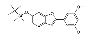 2-(3,5-dimethoxyphenyl)-6-(tert-butyl-dimethylsilanyloxy)benzofuran结构式