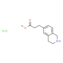 3-(1,2,3,4-四氢异喹啉-6-基)丙酸甲酯盐酸盐结构式
