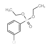 Phosphonic acid,P-(3-chlorophenyl)-, diethyl ester Structure