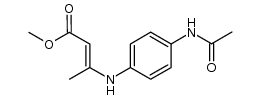 methyl 3-{[4-(acetylamino) phenyl]amino}but-2-enoate Structure