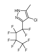 4-chloro-5-methyl-3-(1,1,2,2,3,3,4,4,4-nonafluorobutyl)-1H-pyrazole Structure