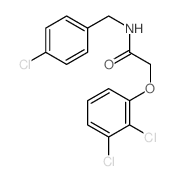Acetamide,N-[(4-chlorophenyl)methyl]-2-(2,3-dichlorophenoxy)- Structure