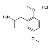1-(2,5-DIMETHOXYPHENYL)-2-AMINOPROPANEHYDROCHLORIDE结构式