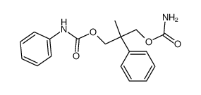 N-Phenylcarbamic acid β-(carbamoyloxymethyl)-β-methylphenethyl ester Structure