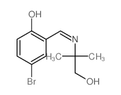 Phenol,4-bromo-2-[[(2-hydroxy-1,1-dimethylethyl)imino]methyl]- picture