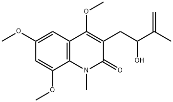 3-(2-Hydroxy-3-methyl-3-butenyl)-4,6,8-trimethoxy-1-methylquinolin-2(1H)-one picture
