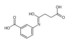 3-(3-carboxypropanoylamino)benzoic acid structure