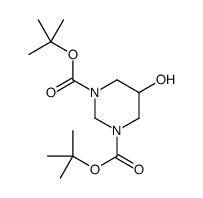 di-tert-butyl 5-hydroxydihydropyrimidine-1,3(2h,4h)-dicarboxylate结构式