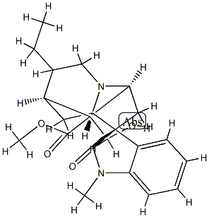 19,20-Dihydrovoachalotine oxindole结构式