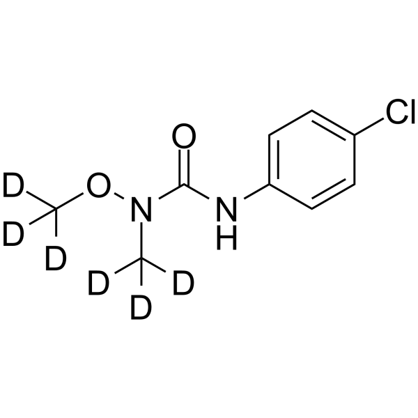 3-(4-Chlorophenyl)-1-methoxy-1-methylurea-d6结构式