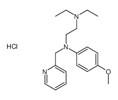 diethyl-[2-[4-methoxy-N-(pyridin-2-ylmethyl)anilino]ethyl]azanium,chloride Structure