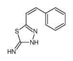 5-(2-phenylethenyl)-1,3,4-thiadiazol-2-amine结构式