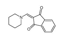 2-(piperidin-1-ylmethylidene)indene-1,3-dione结构式