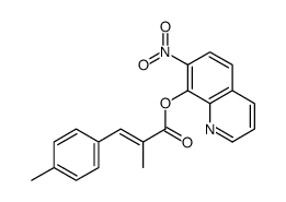 (7-nitroquinolin-8-yl) (E)-2-methyl-3-(4-methylphenyl)prop-2-enoate Structure