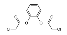 chloroacetic acid 2-(2-chloroacetoxy)phenyl ester结构式