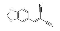 2-(1,3-苯并二氧戊环-5-基亚甲基)-丙二腈结构式