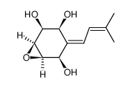 (1S,6R)-4-[(E)-3-Methyl-2-butenylidene]-7-oxabicyclo[4.1.0]heptane-2β,3β,5β-triol结构式