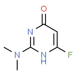 4(1H)-Pyrimidinone,2-(dimethylamino)-6-fluoro-(9CI) structure