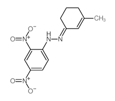 N-[(3-methyl-1-cyclohex-2-enylidene)amino]-2,4-dinitro-aniline结构式