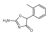 2-amino-5-o-tolyl-oxazol-4-one结构式