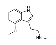 2-(4-methoxy-1H-indol-3-yl)-N-methylethanamine结构式