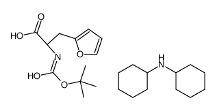 (R)-2-((叔丁氧基羰基)氨基)-3-(呋喃-2-基)丙酸 二环己胺盐结构式