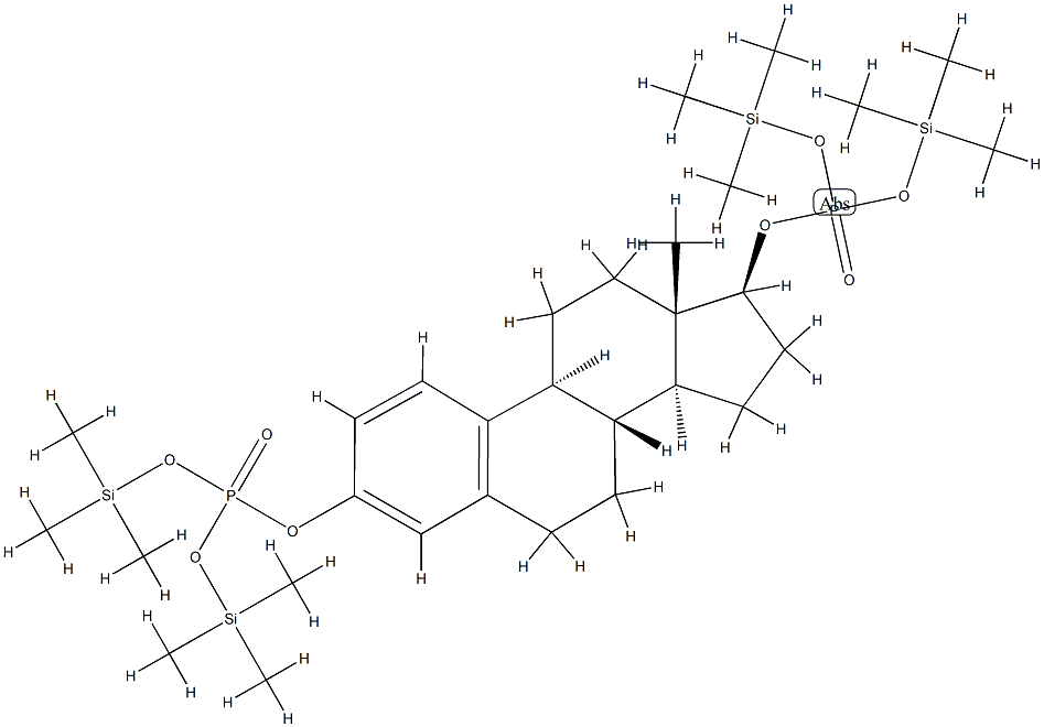 17β-Estradiol 3,17-bis[phosphoric acid bis(trimethylsilyl)] ester结构式
