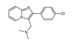 [2-(4-chloro-phenyl)-imidazo[1,2-a]pyridin-3-ylmethyl]-dimethyl-amine结构式