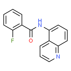 2-fluoro-N-(quinolin-5-yl)benzamide结构式