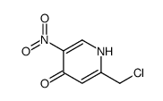 4(1H)-Pyridinone,2-(chloromethyl)-5-nitro-(9CI) Structure