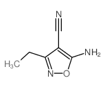 5-Amino-3-ethyl-4-isoxazolecarbonitrile structure