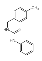 1-[(4-methylphenyl)methyl]-3-phenyl-thiourea Structure