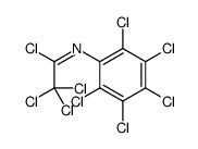 2,2,2-trichloro-N-(2,3,4,5,6-pentachlorophenyl)ethanimidoyl chloride Structure