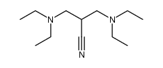 3-diethylamino-2-(diethylamino-methyl)-propionitrile结构式