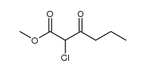 2-chloro-3-oxo-hexanoic acid methyl ester结构式