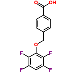 4-(2,3,5,6-TETRAFLUORO-PHENOXYMETHYL)-BENZOIC ACID structure