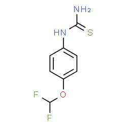 N-[4-(Difluoromethoxy)phenyl]thiourea structure