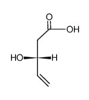 [R,(-)]-3-Hydroxy-4-pentenoic acid结构式