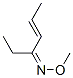 4-Hexen-3-one O-methyl oxime结构式