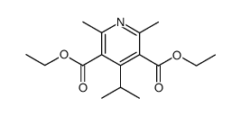 Diethyl 2,6-dimethyl-4-isopropylpyridine-3,5-dicarboxylate Structure