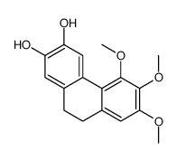5,6,7-trimethoxy-9,10-dihydrophenanthrene-2,3-diol结构式