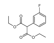 diethyl 2-(3-fluorophenyl)propanedioate结构式